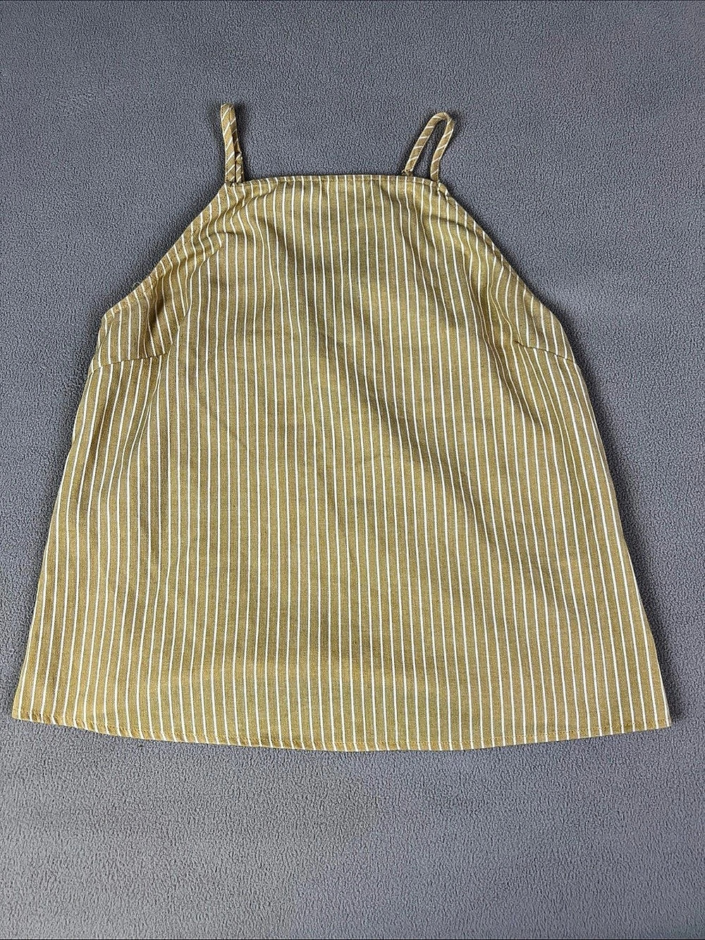 Harper Heriatge Tank Top, Lace. Camisole. Yellow & White. Women's Sz Large